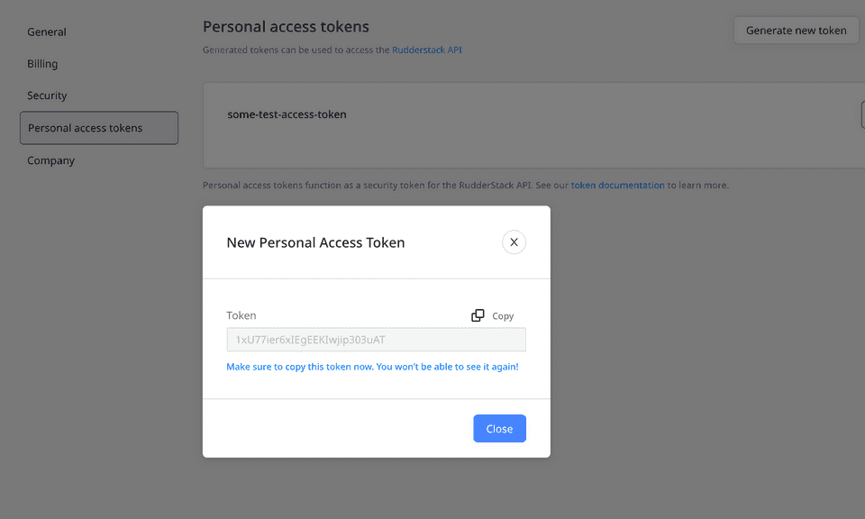 Personal Access Tokens