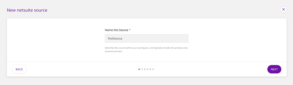 Assign a name to your source