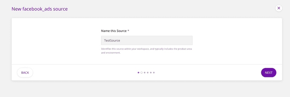 Assign a name to your source