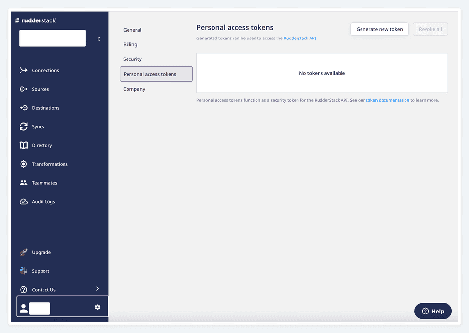 Personal Access Tokens