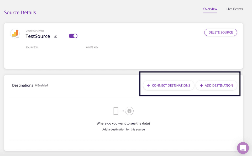 Connect Destinations