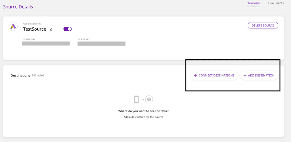 Connect Destinations