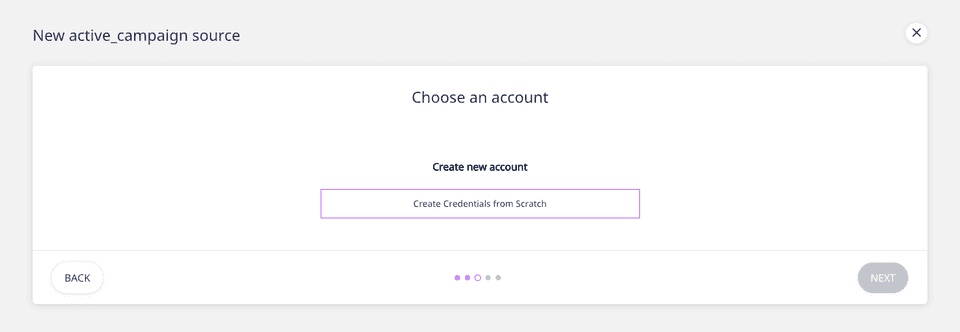 Create credentials from scratch